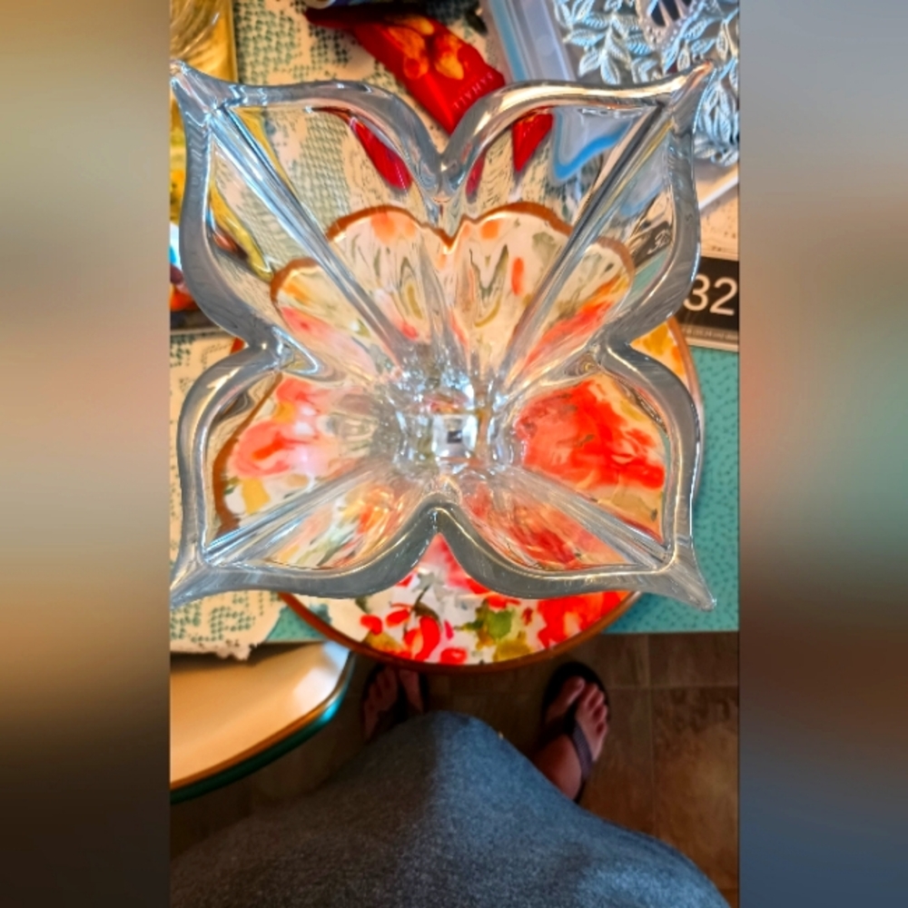 Mikasa Crystal Forale Vase Elegant Accent Piece - Picture 2 of 3